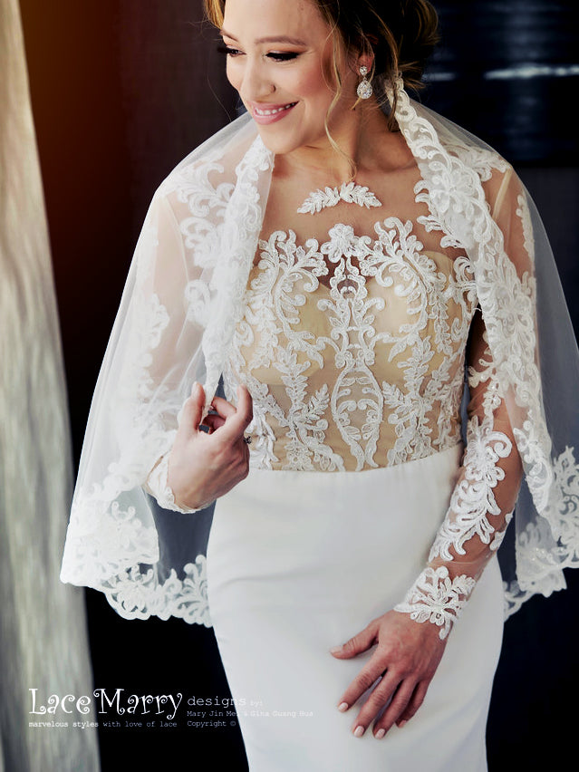 Boho Wedding Dress with Long Sleeves