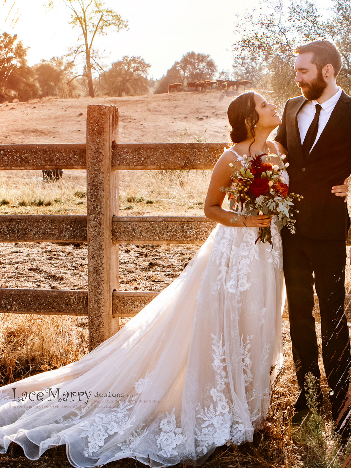 CELINE / Romantic A Line Wedding Dress