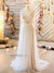 Boho Beach Wedding Dress with Long Lace Sleeves