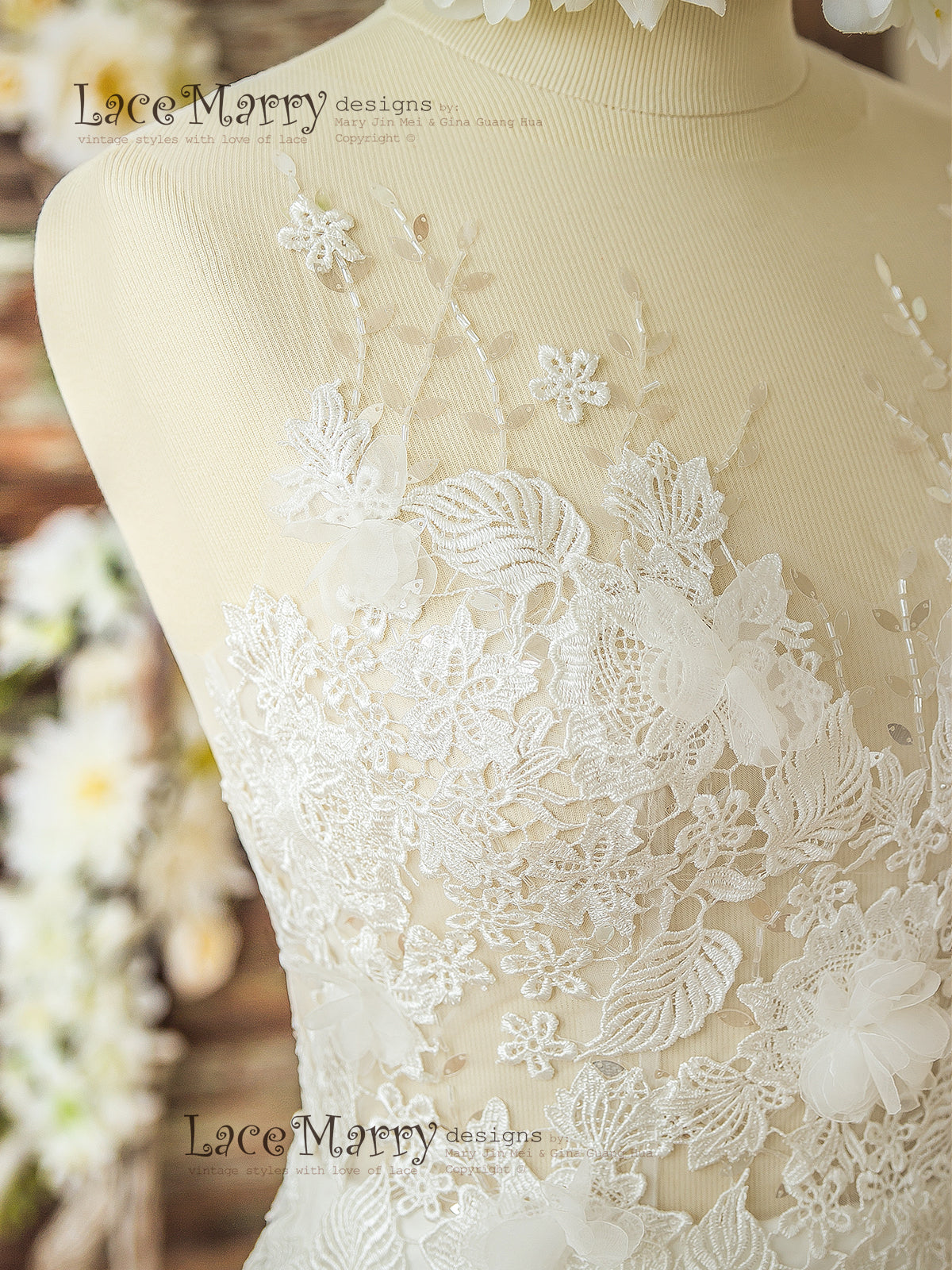 Amazing Detail Bridal Top