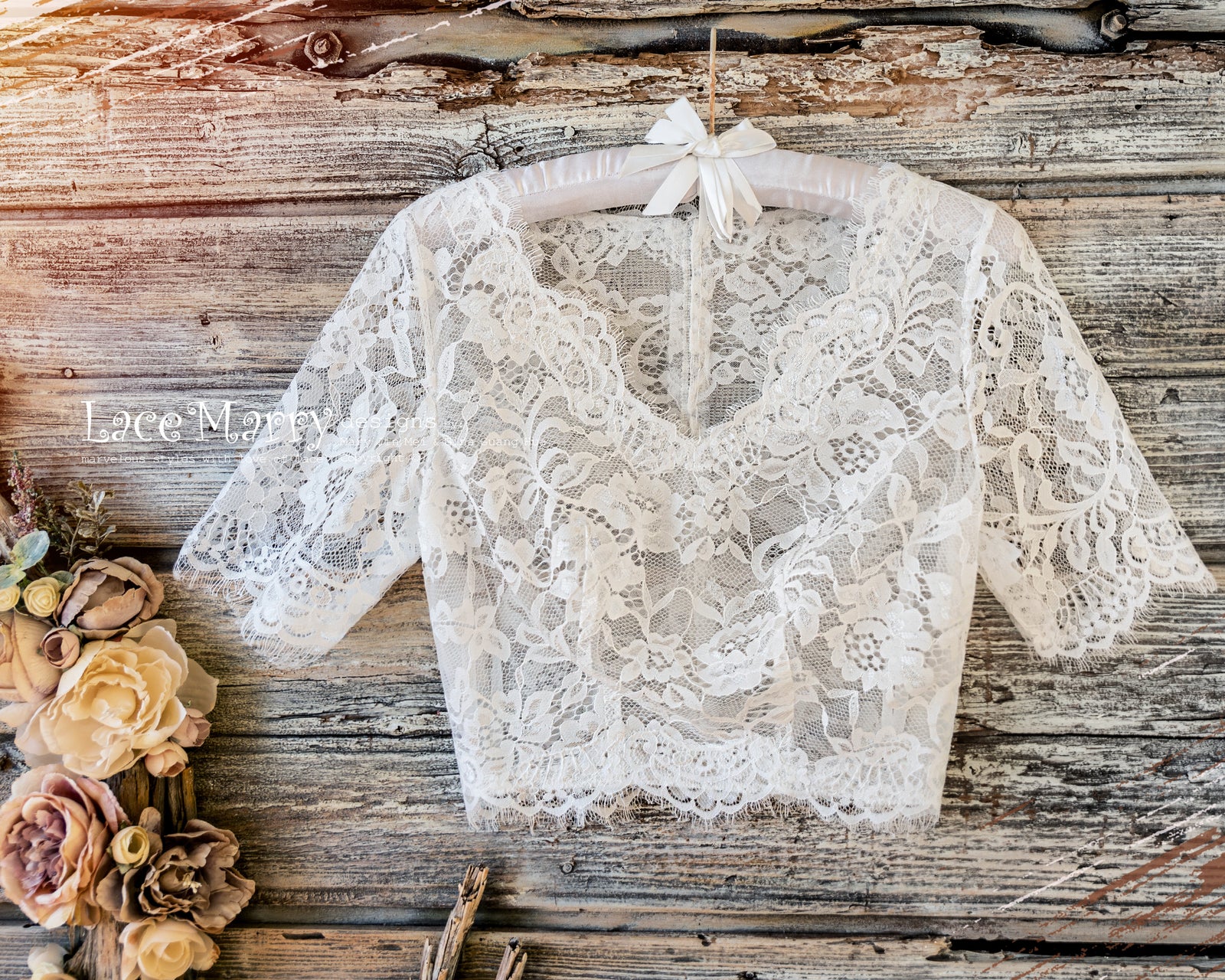 Short Sleeves Lace Bolero