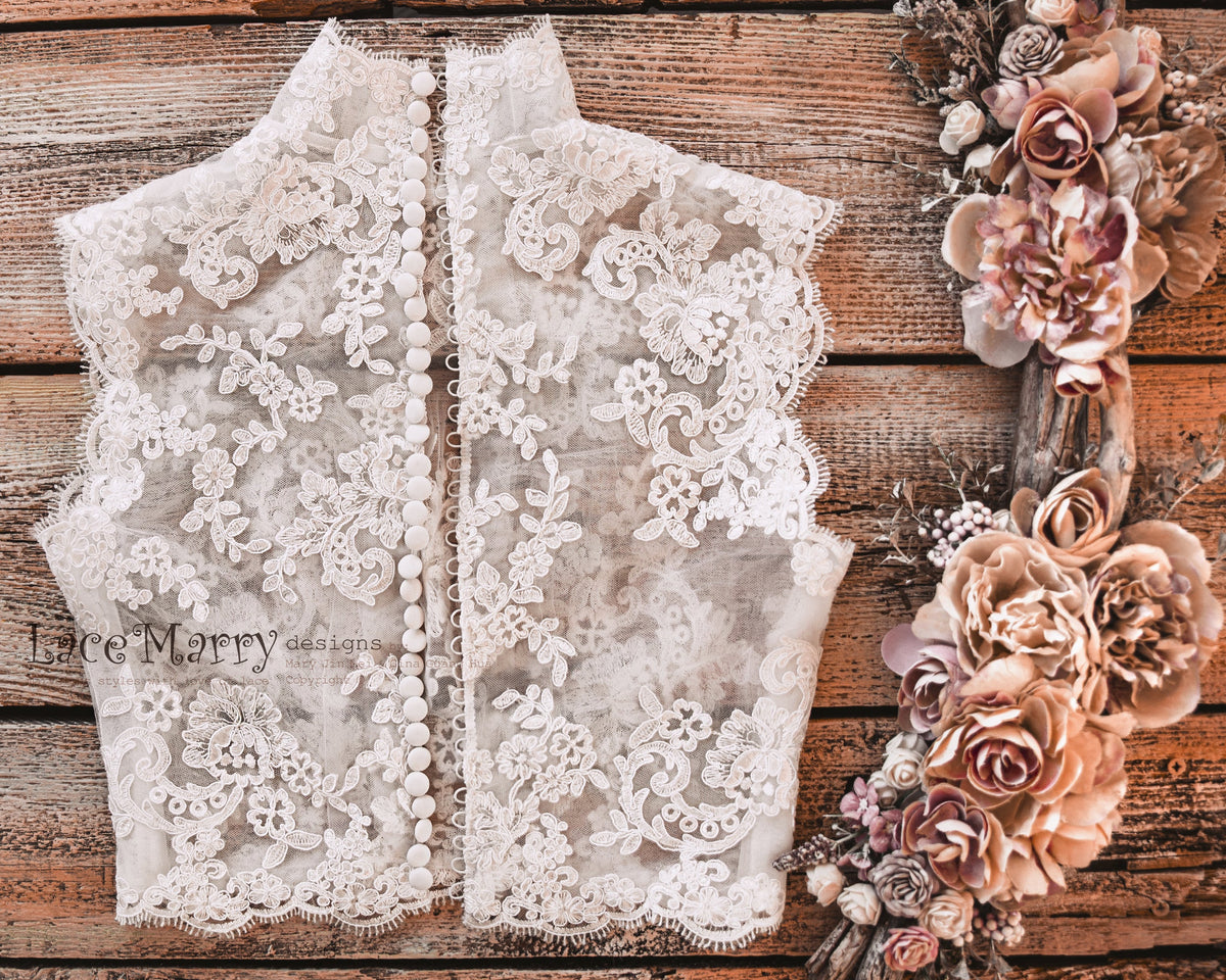 COETZEE / High Collar Lace Bolero