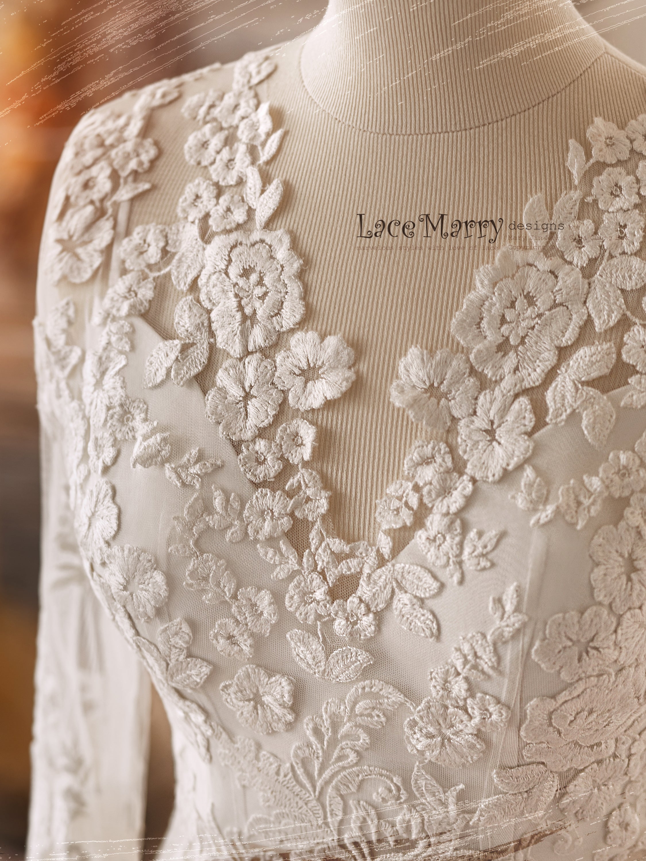long gown dress for women Tina Holly TF318F Long Floral Lace Formal Evening Dress main image 1