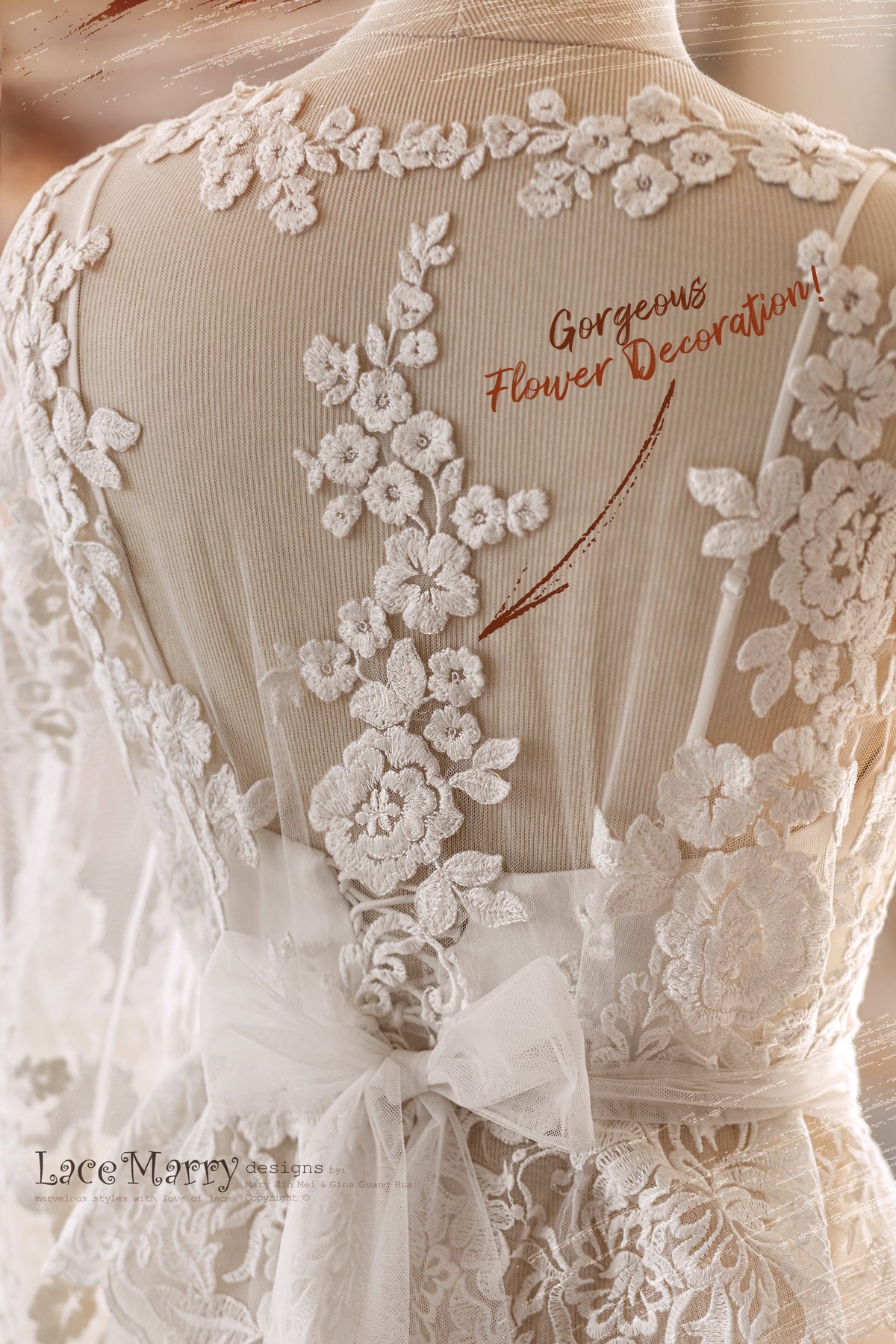 LINDA / Bridal Bustier with V Neckline