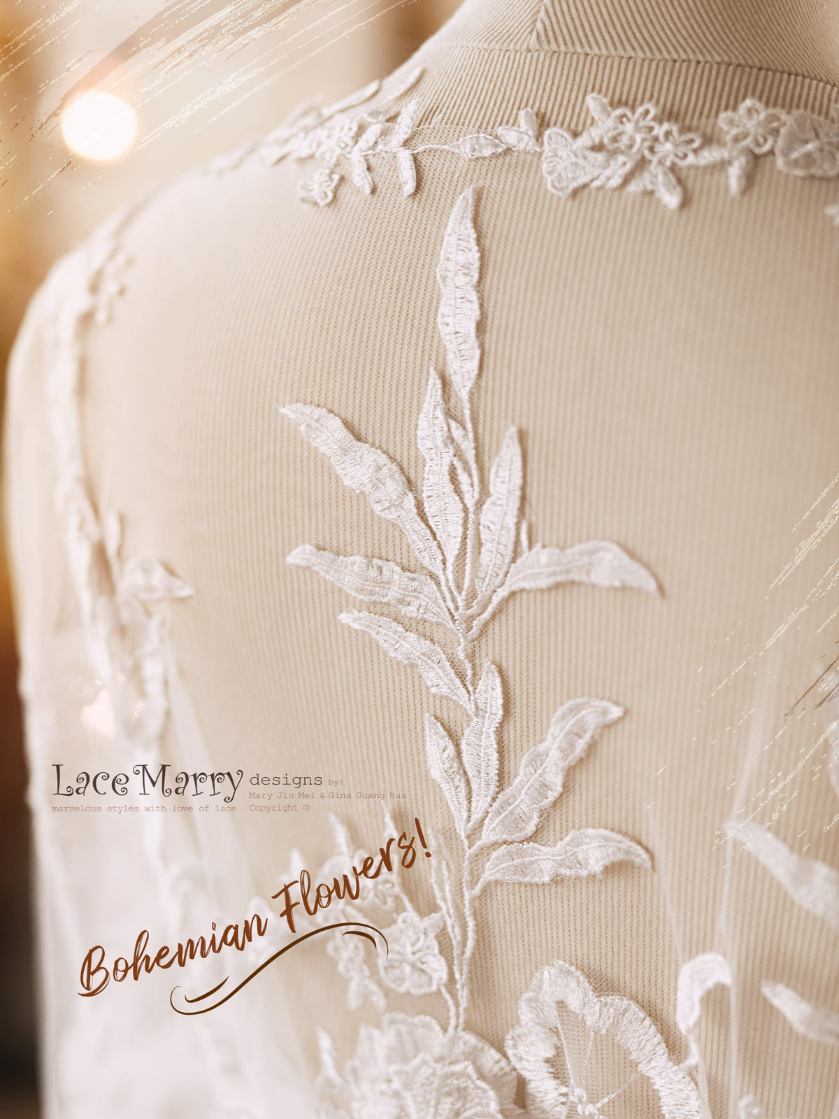 ERIKA #5 / Boho Wedding Topper