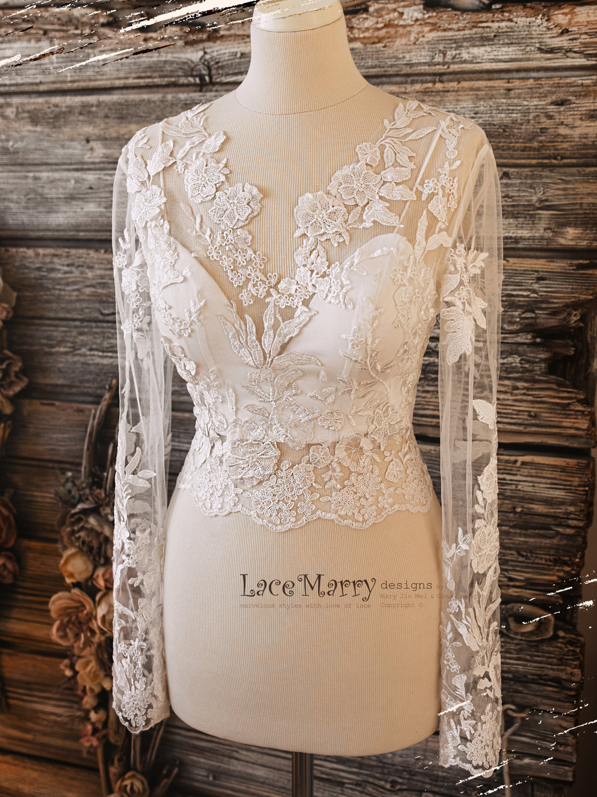 ERIKA #5 / Boho Wedding Topper