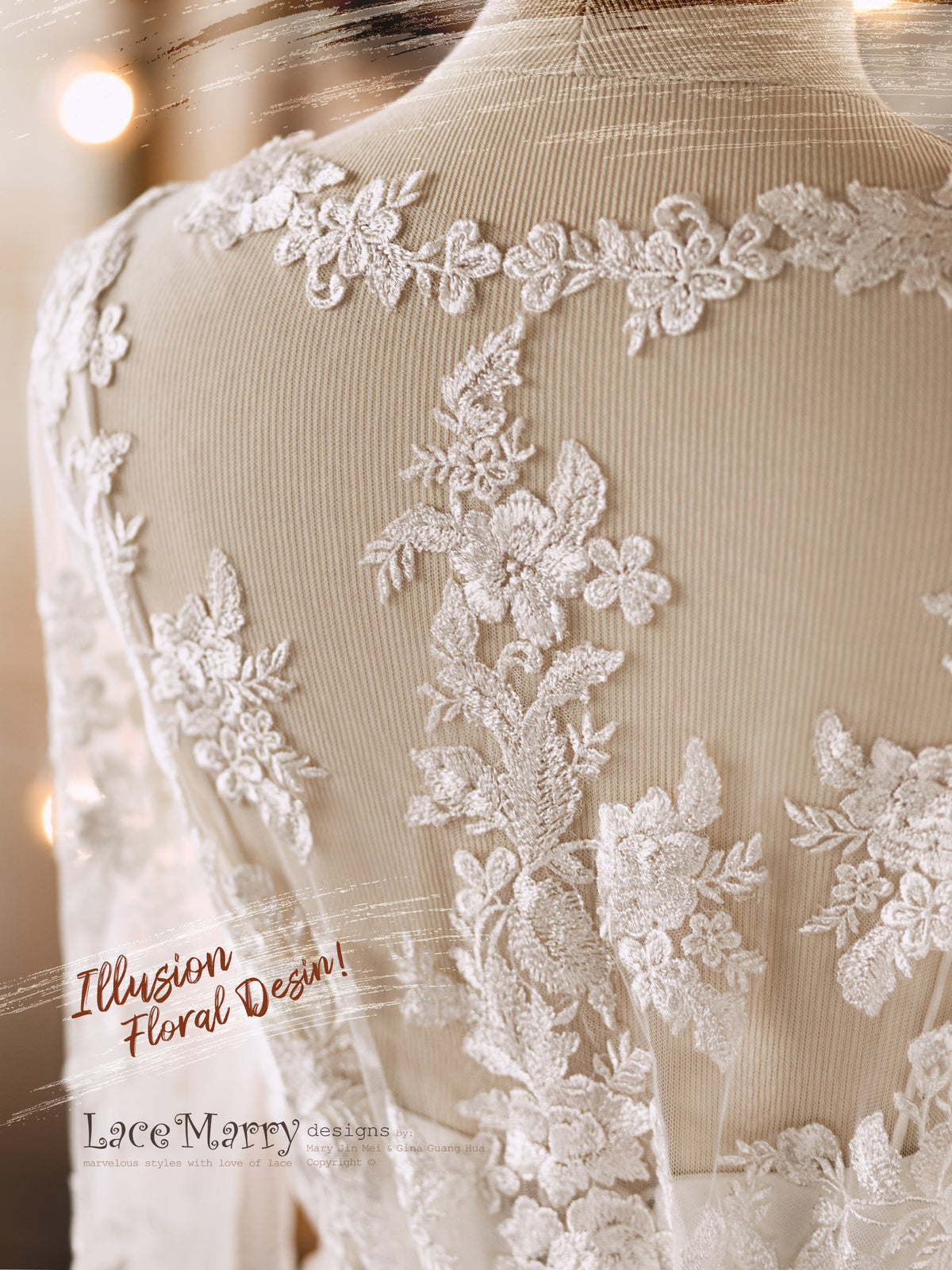 ERIKA #7 / Bohemian Lace Bolero with Long Sleeves