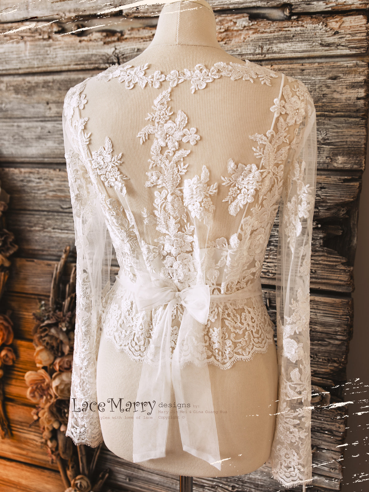 ERIKA #7 / Lace Bolero with Long Sleeves