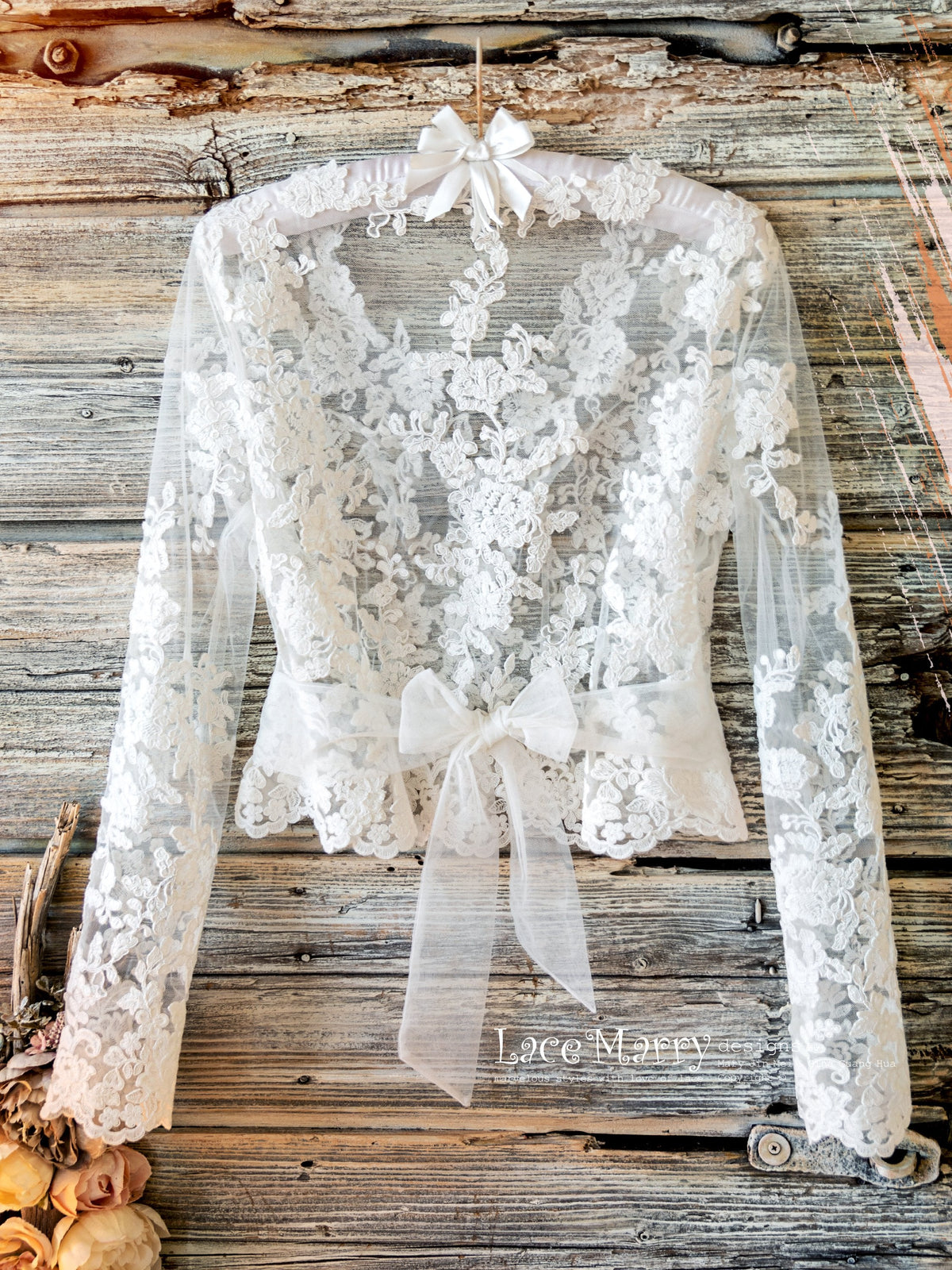 Lace Bolero with Long Sleeves