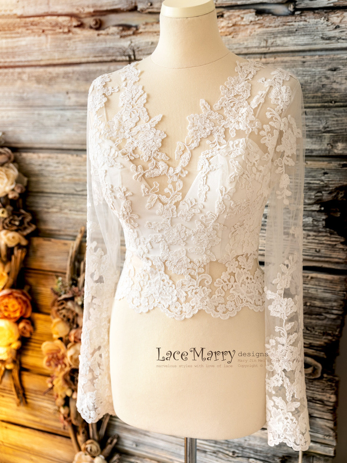 Handmade Lace Topper with Bustier