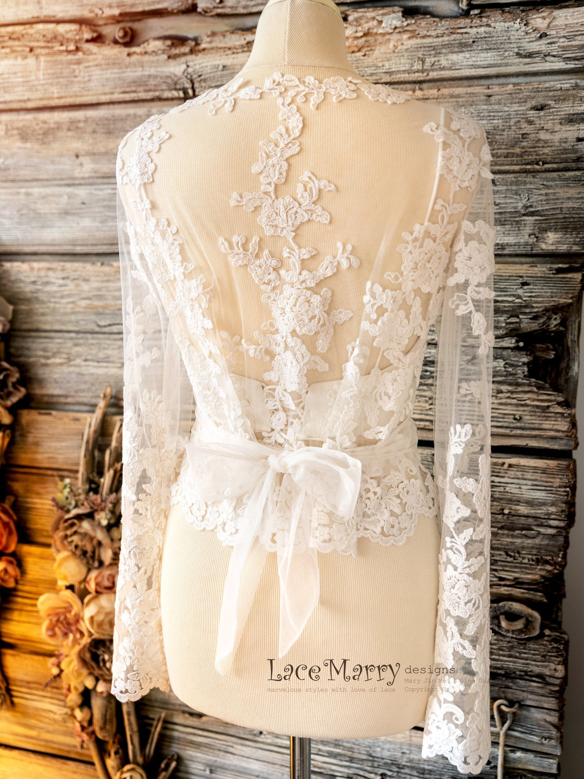 Bridal Bolero with Long Sleeves