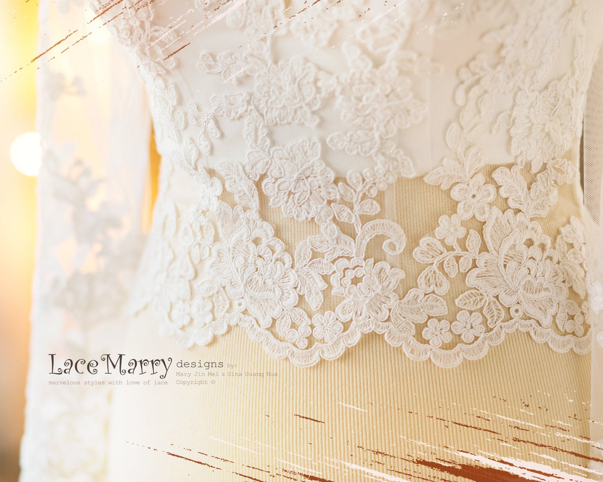 Bridal Lace Crop Top