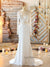 3 Pieces Wedding Dress Set with Fitted Skirt