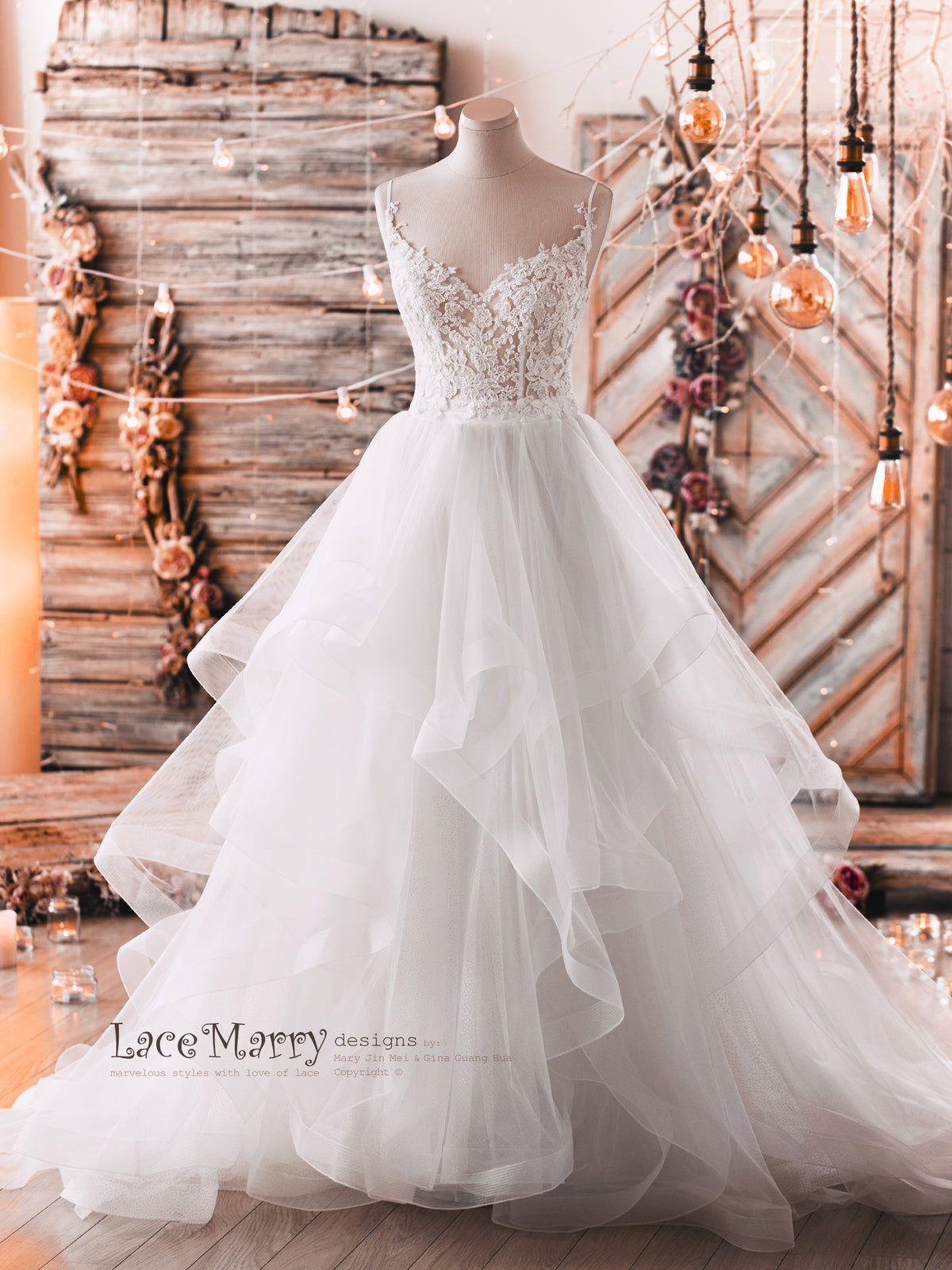 Bridal Lace Crop Top with Sexy Thin Straps - LaceMarry Bridal Lace Crop Top with Sexy Thin Straps - LaceMarry