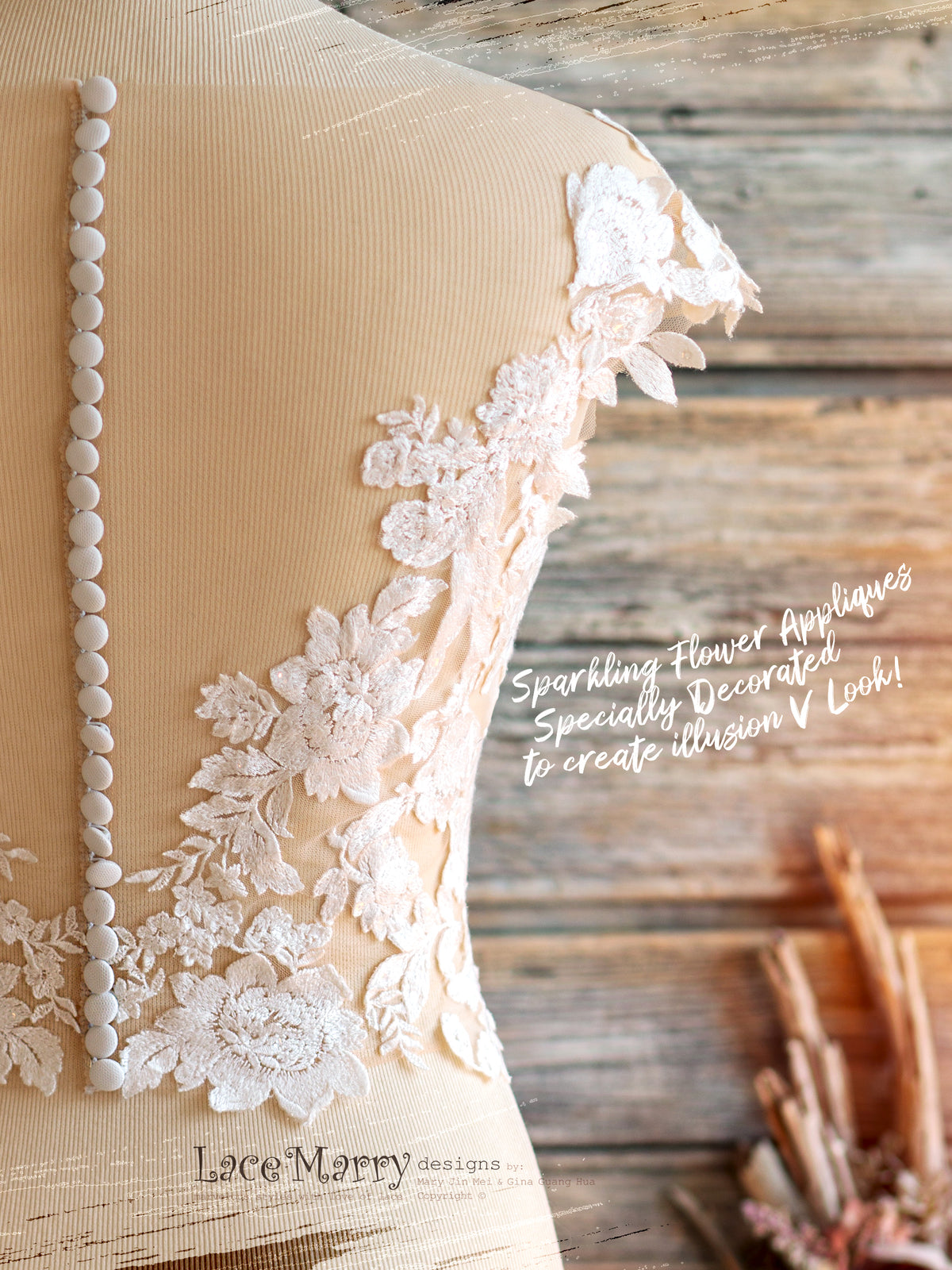 Sparkling Bridal Lace Crop Top