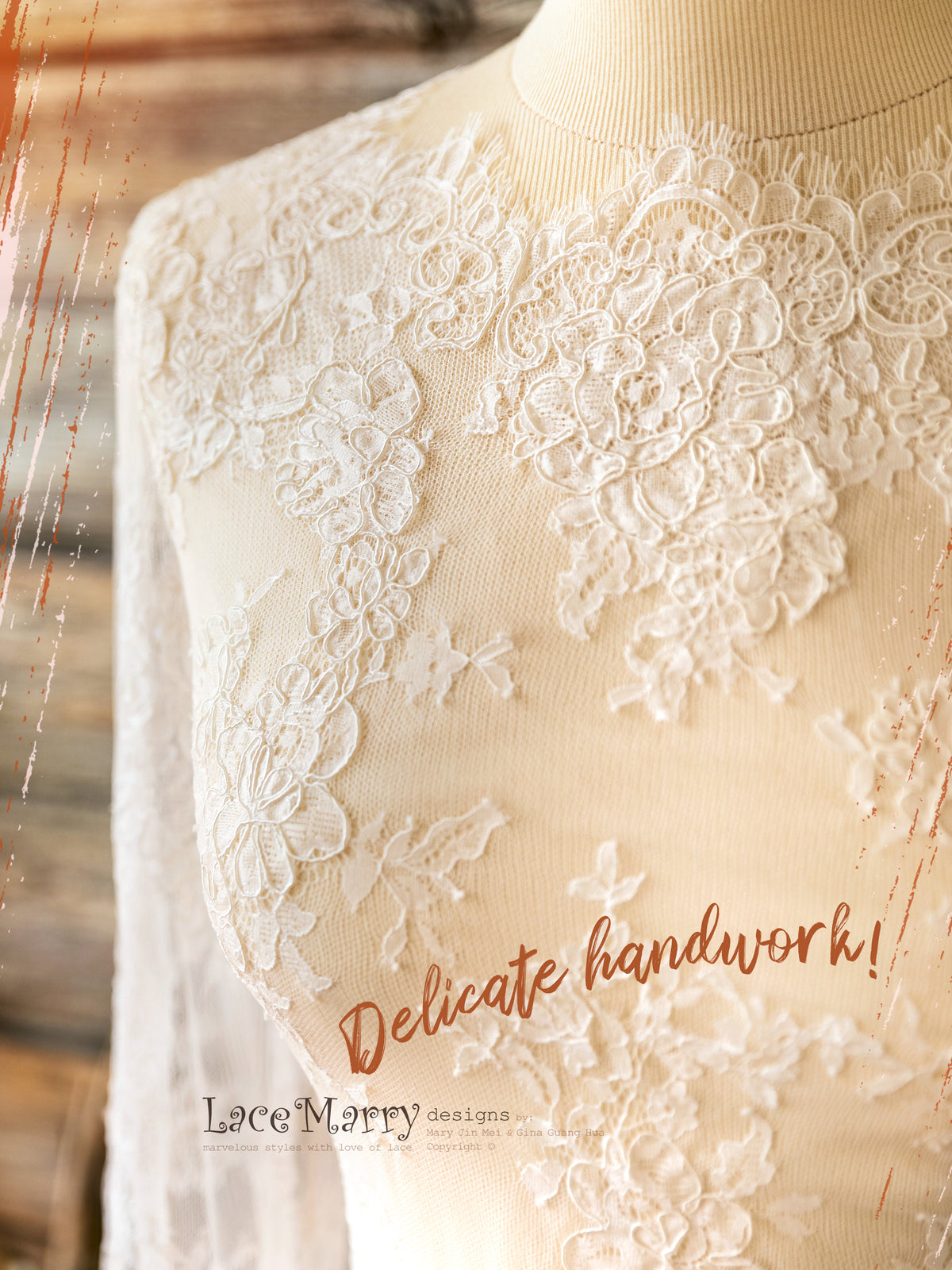 Delicate Lace Bridal Crop Top