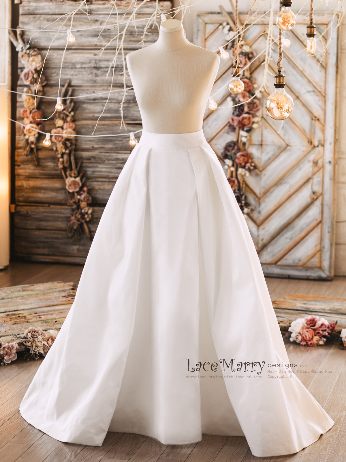 A Line Bridal Skirt by LaceMarry