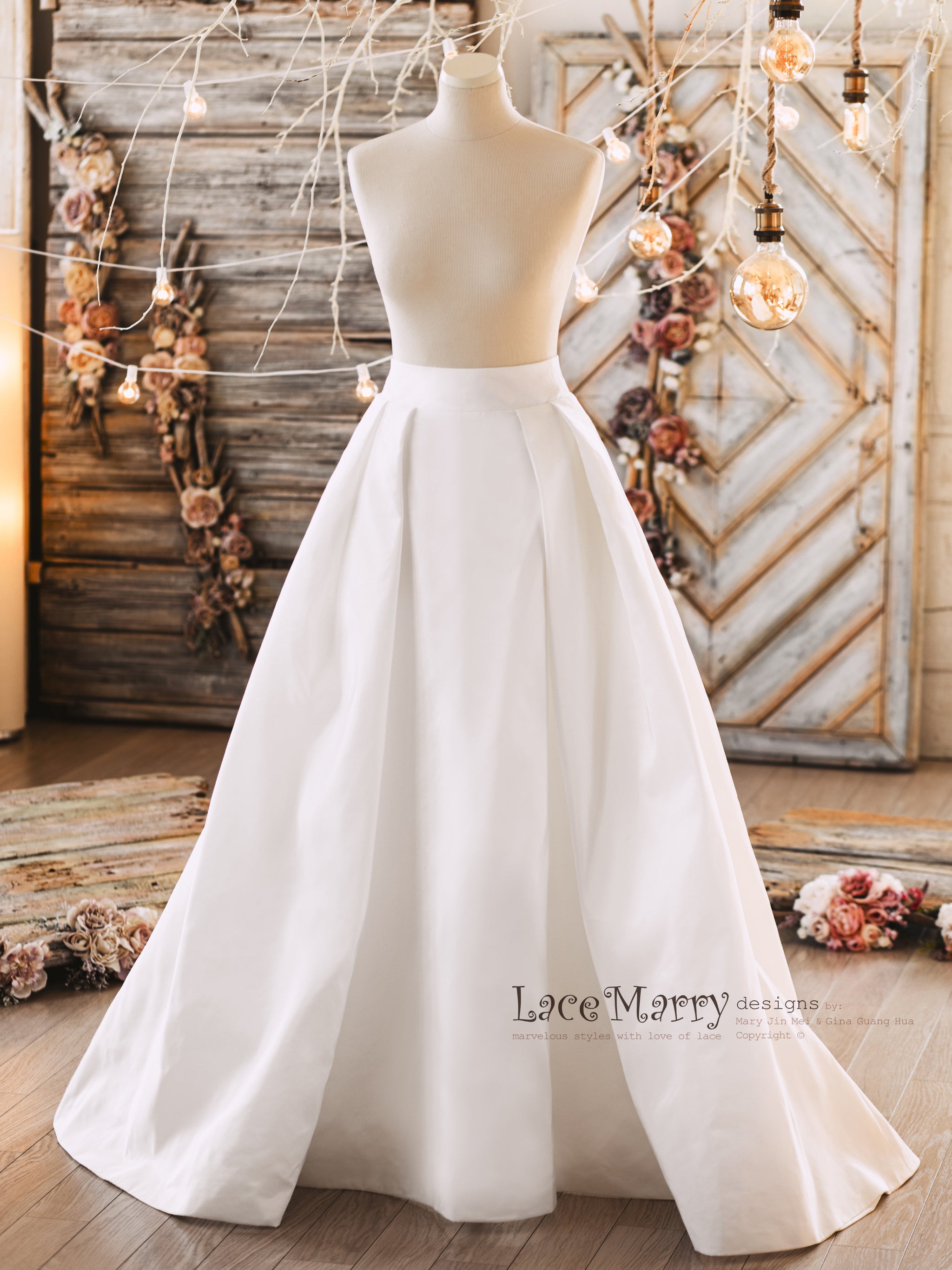 Classic A-Line Wedding Skirt