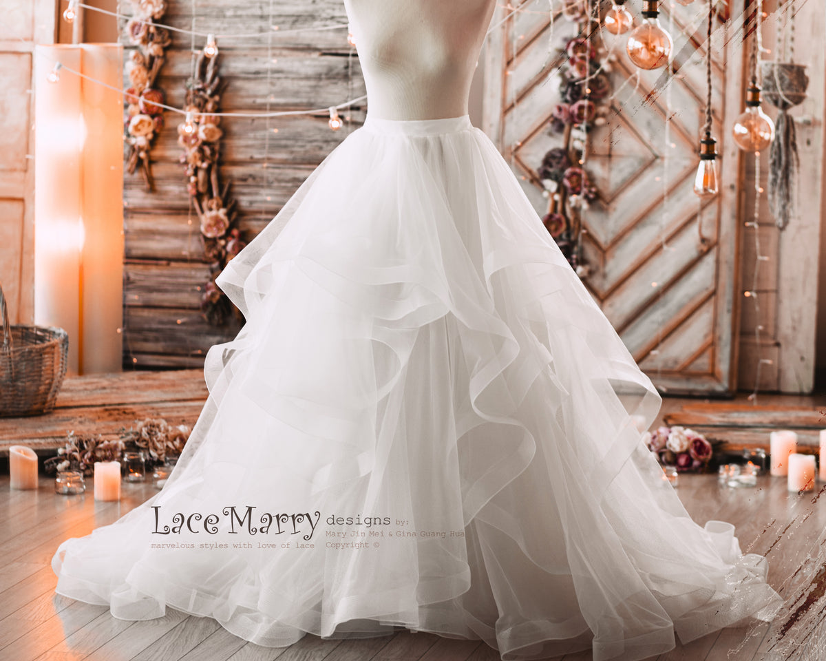 A Line Separate Wedding Skirt