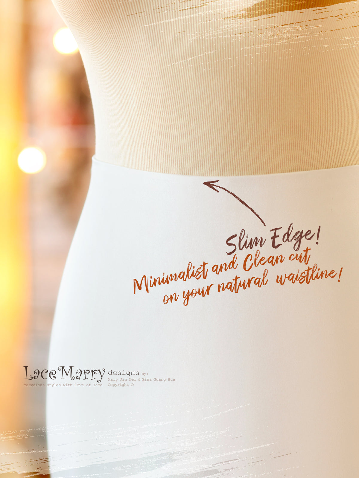 Slim Waistline Wedding Skirt