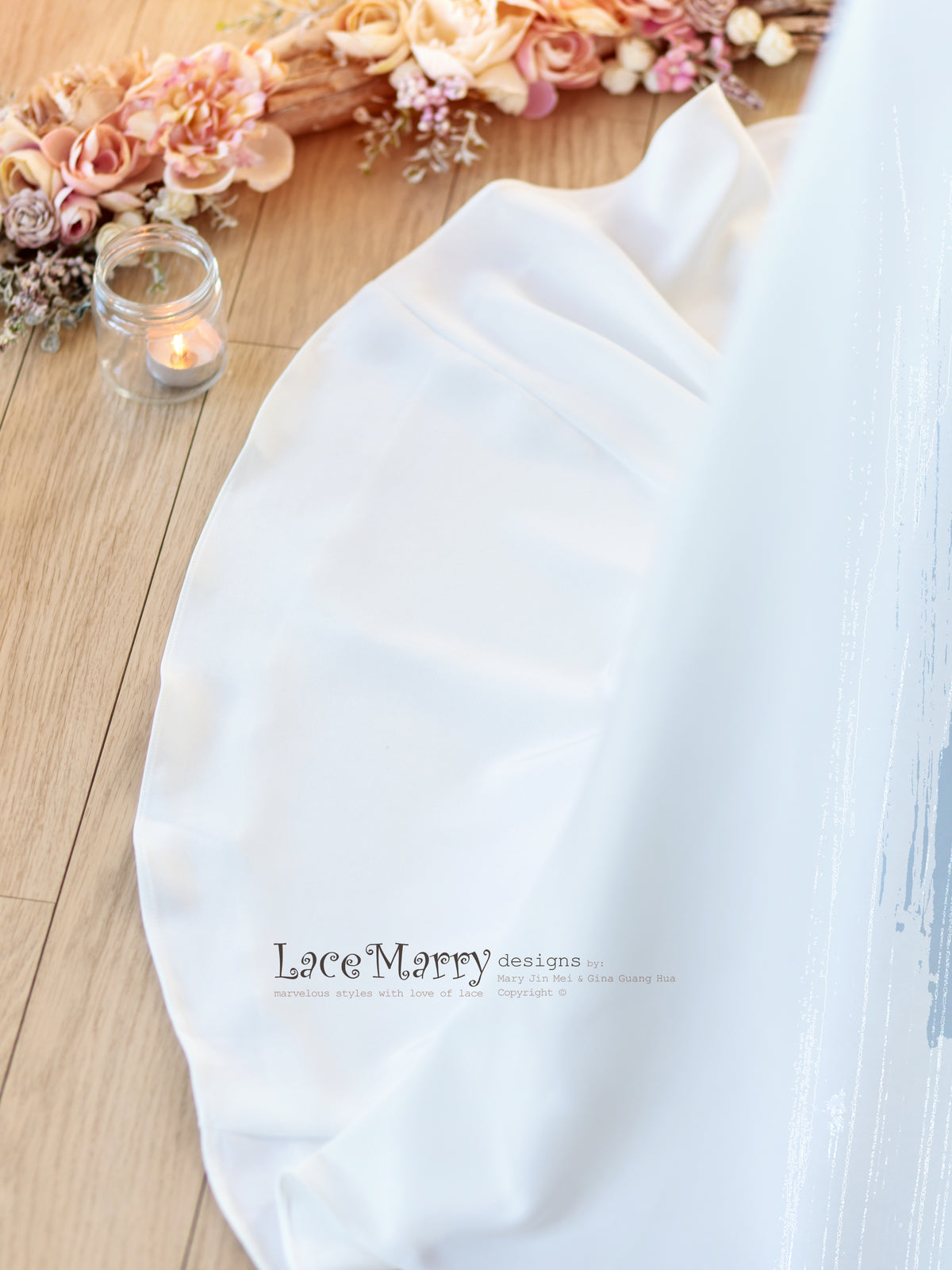 Bridal Crepe Skirt with Train