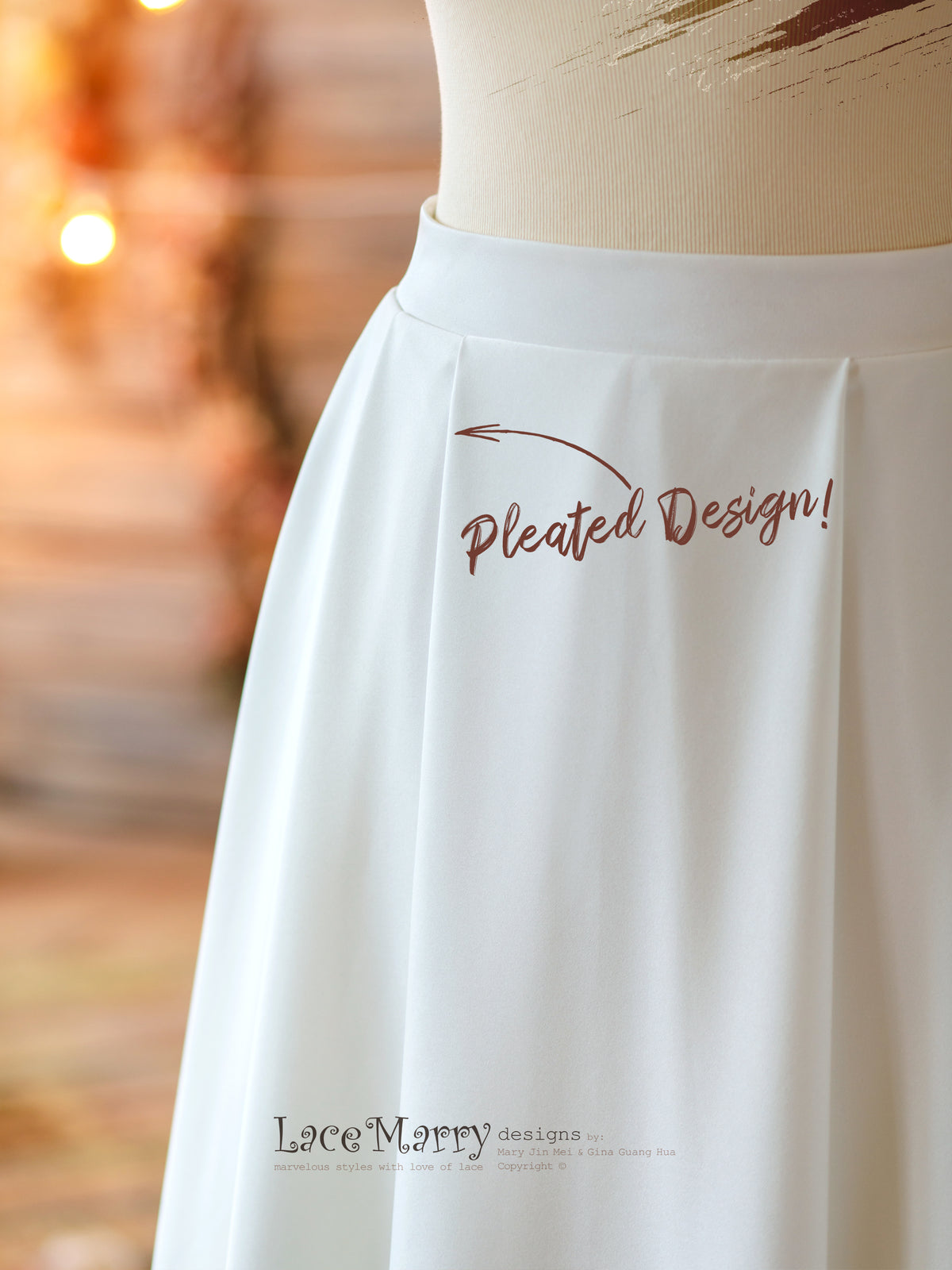 Handmade Bridal Skirt Separate