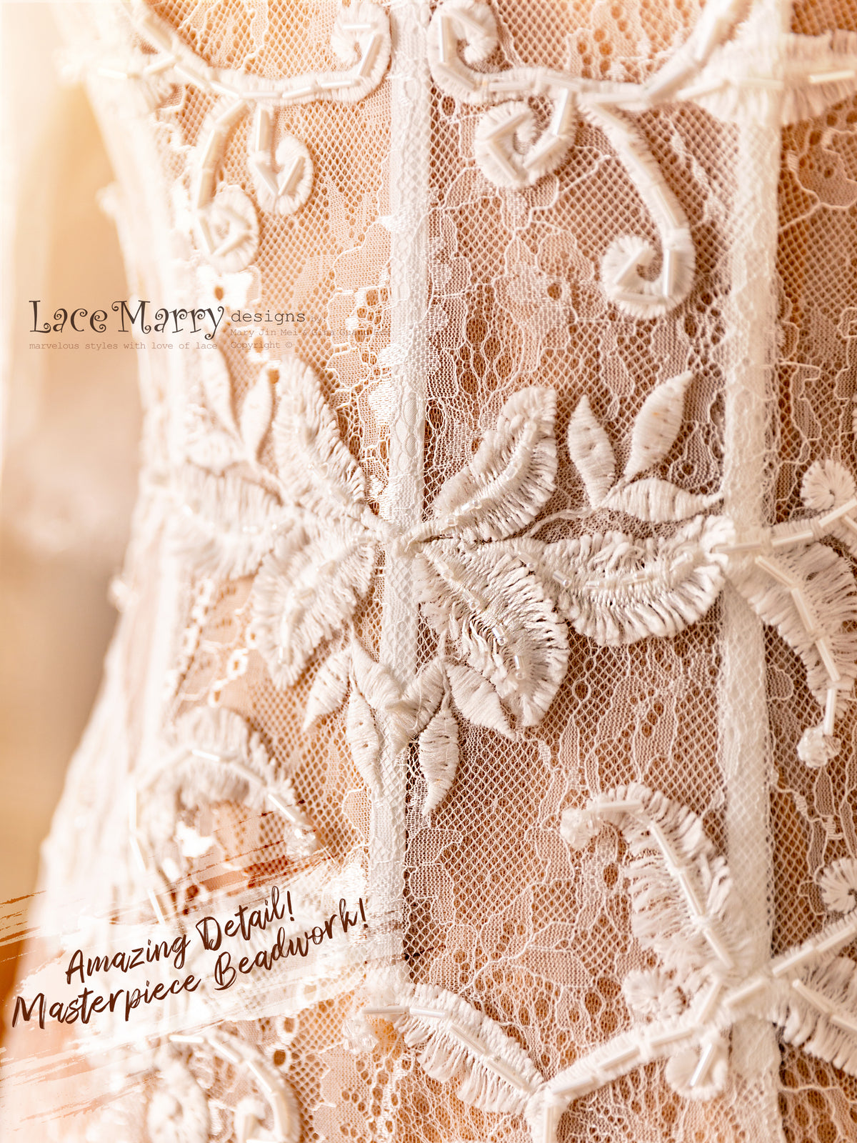 Wedding Dress with Gorgeous Beading Detail