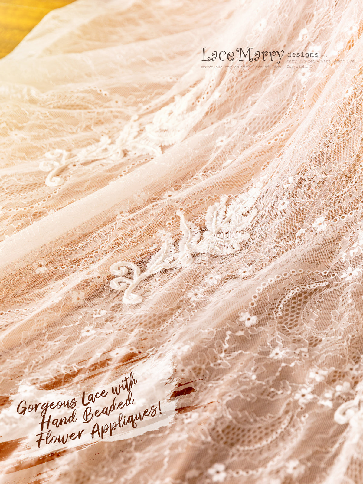 Luxury Wedding Dress with French Lace