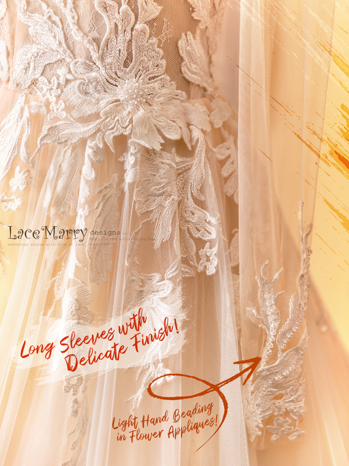 etsy long sleeve lace wedding dress Long Sleeve Lace Corset Wedding Gown, Fitted Sweetheart Bridal Dress