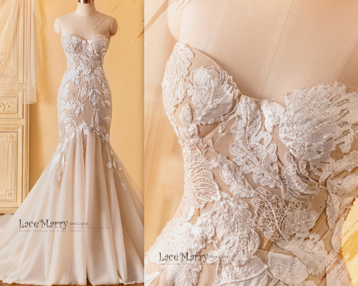 Custom Made Mermaid Wedding Dress
