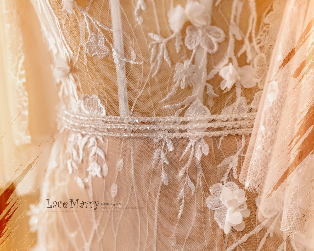 Lace and Beading Detail