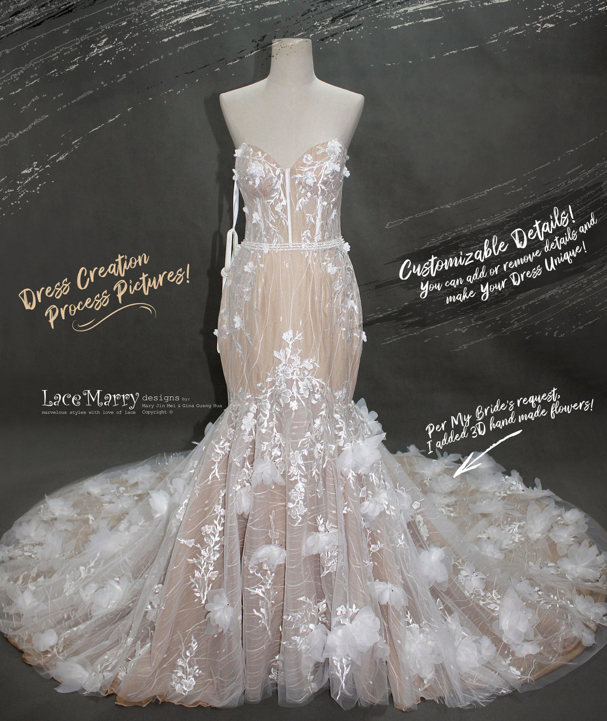 marissa lace wedding dress Marissa, a modern lace ballgown with low keyhole back www.wed2b.com/ marissa