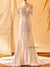 Sequin Wedding Dress with Off Shoulder Straps