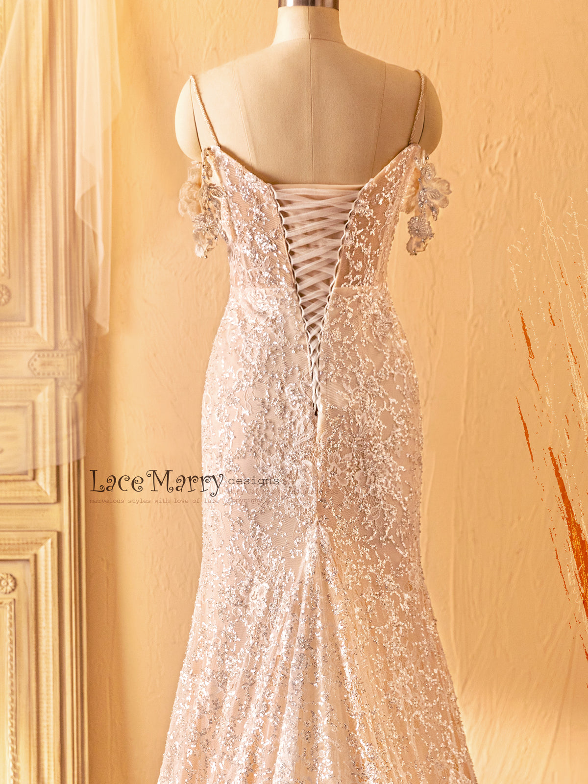 Lace up Corset Design Wedding Dress