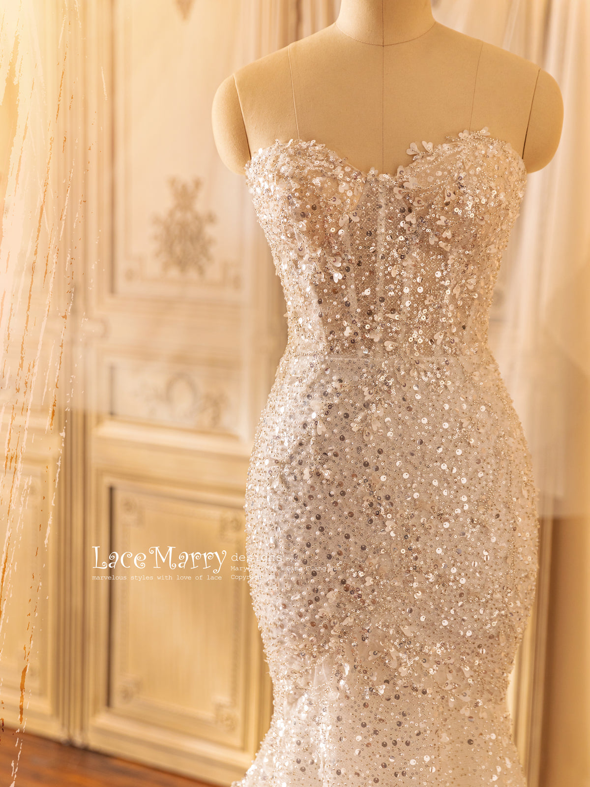 Amazing Beaded and Sequined Dress  Edit alt text