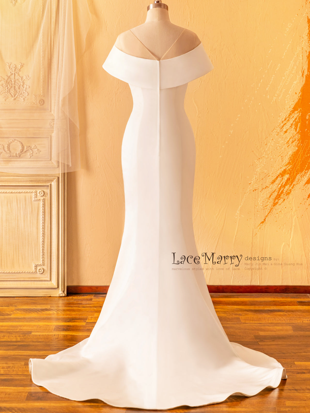Simple Satin Wedding Dress