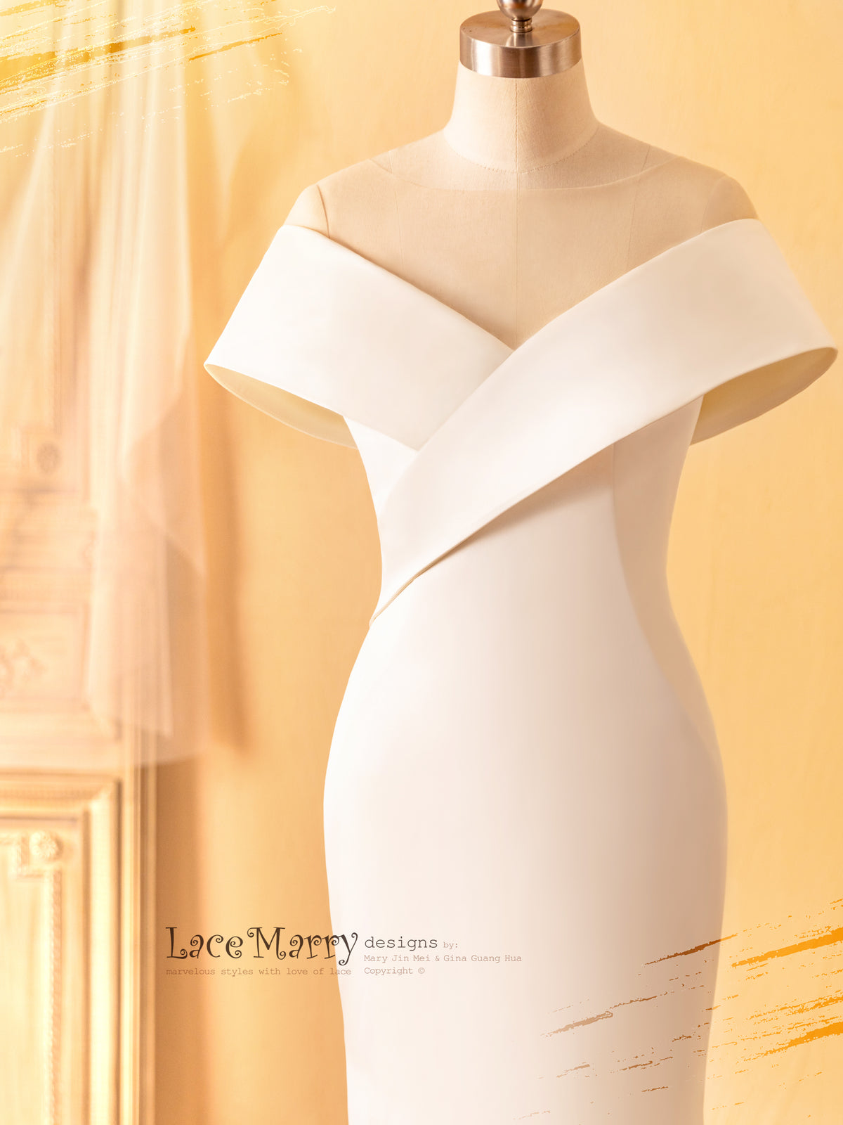 Simple and Modern Wedding Dress