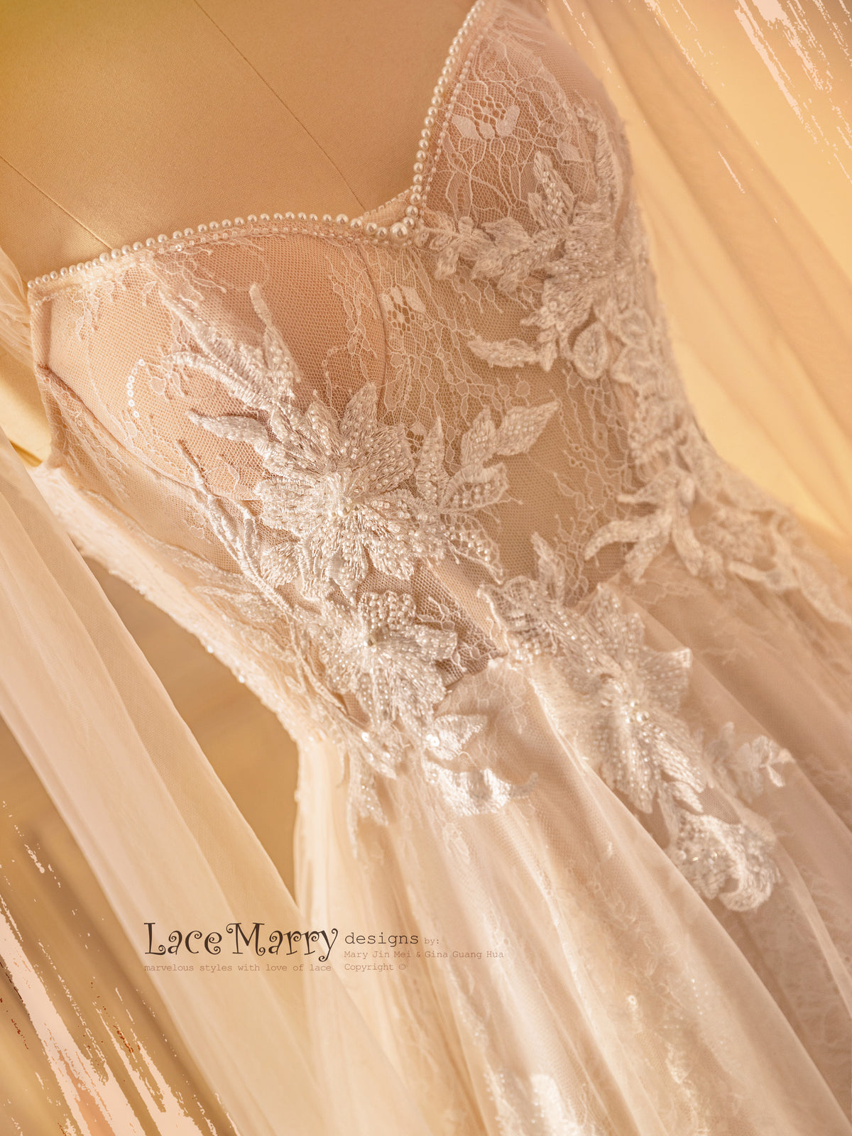 Lace and Beading Wedding Dress