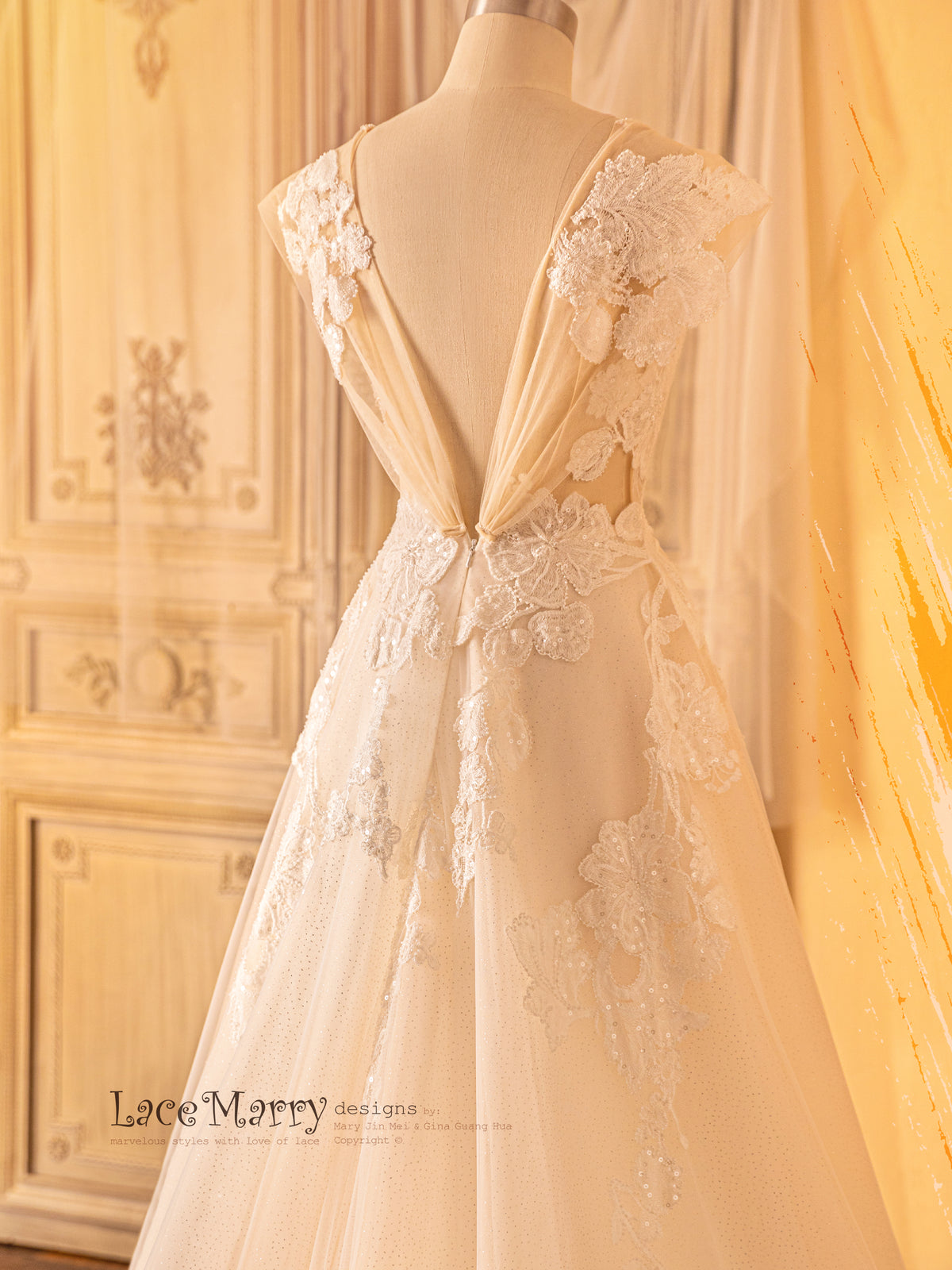 Custom Made Lace Wedding Dress