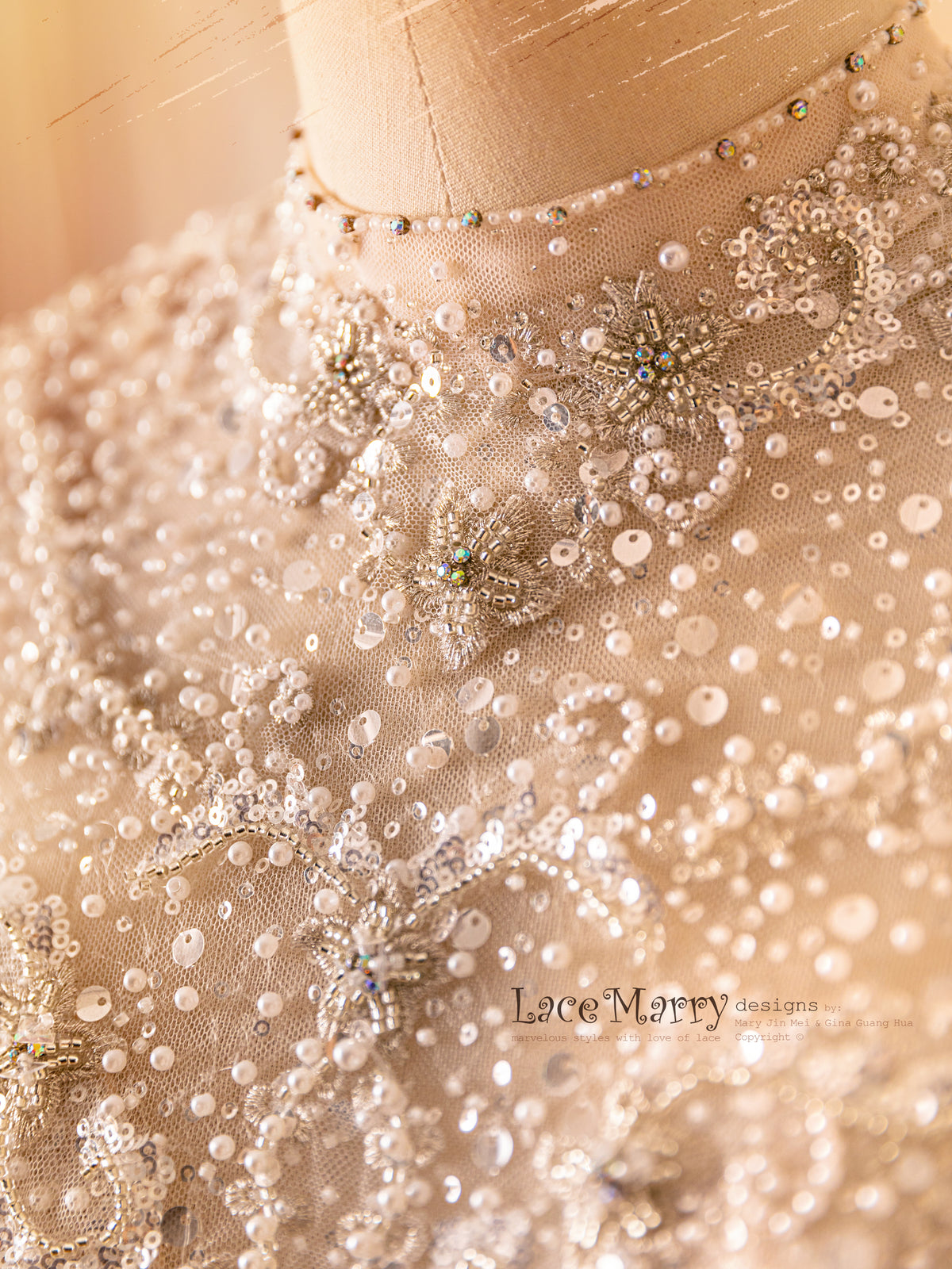 Luxurious Beading - LaceMarry Wedding Dress