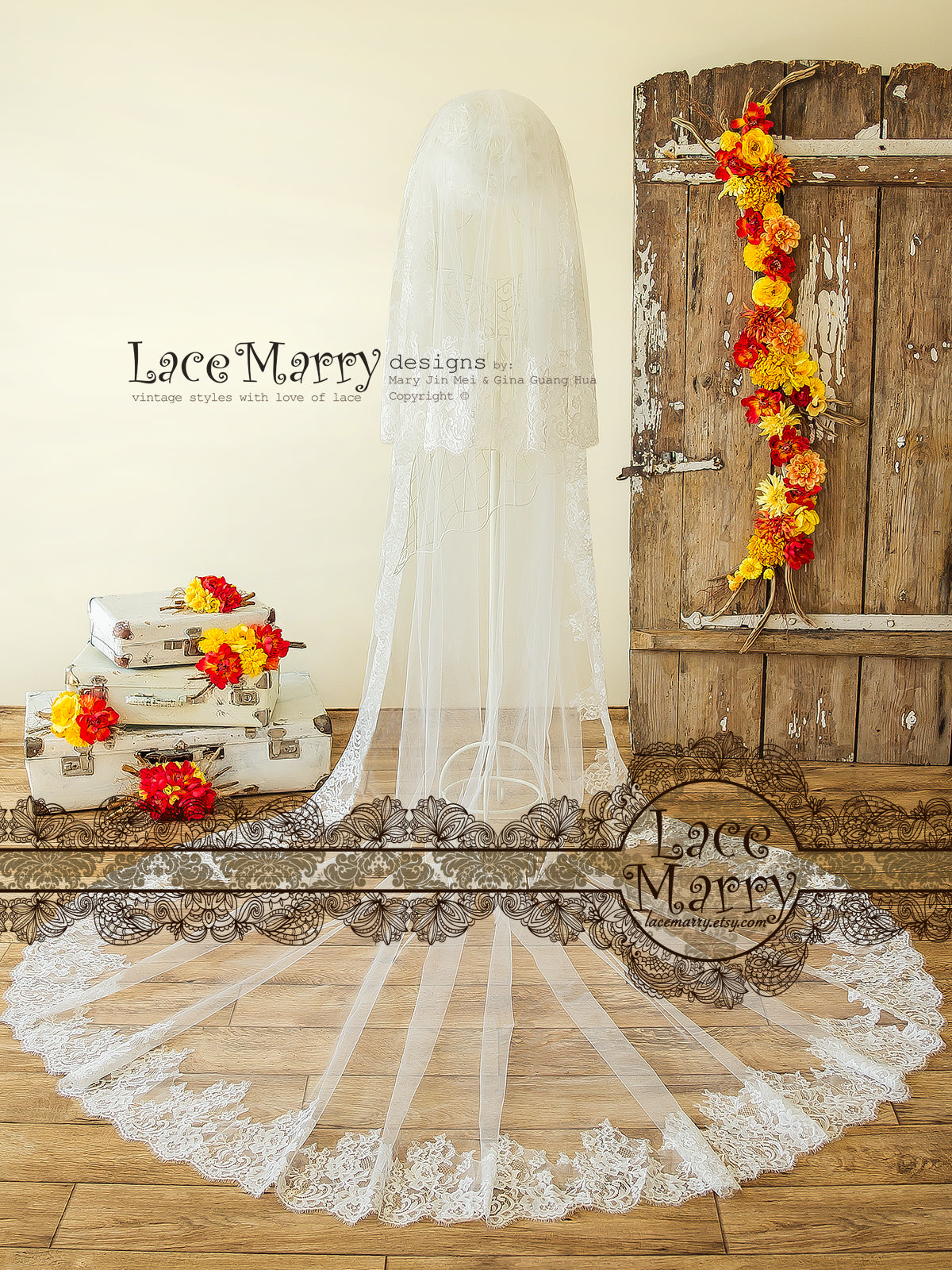 Gorgeous Cathedral Length Veil