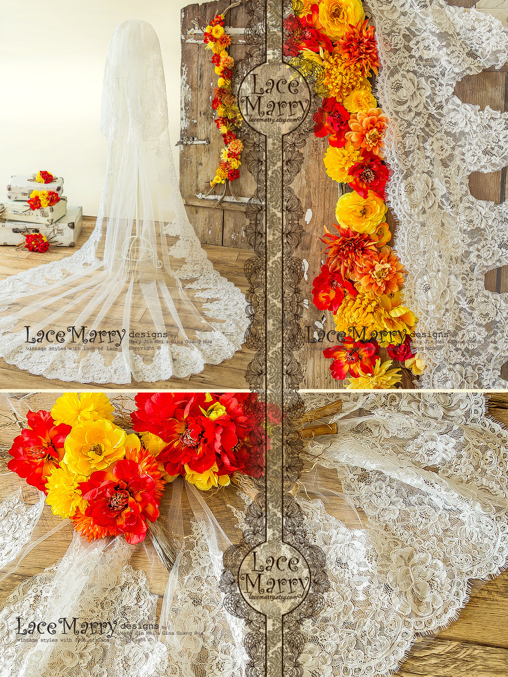 Royal Length Lace Veil