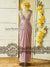 Lavander Pink Long Convertible Bridesmaid Dress