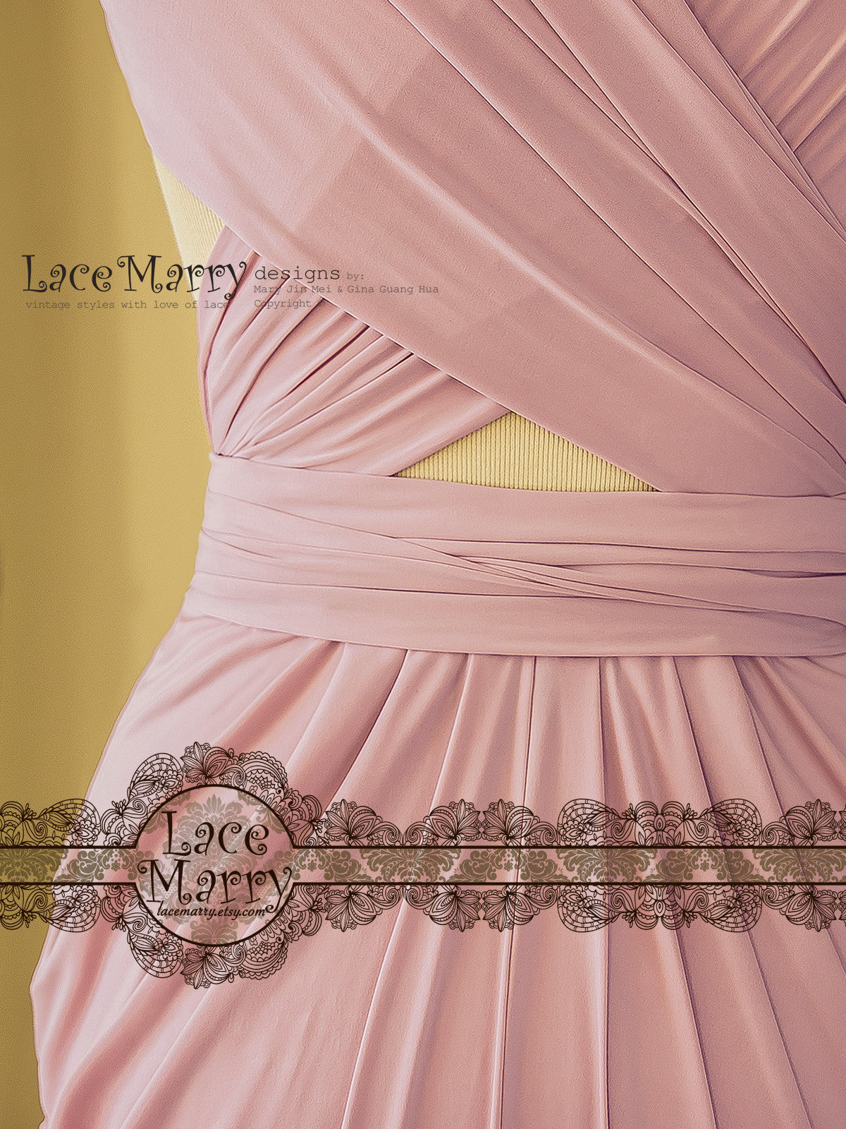 mauve convertible bridesmaid dress Mauve Multiway Bridesmaid dress: Handmade, prom dress, evening gown