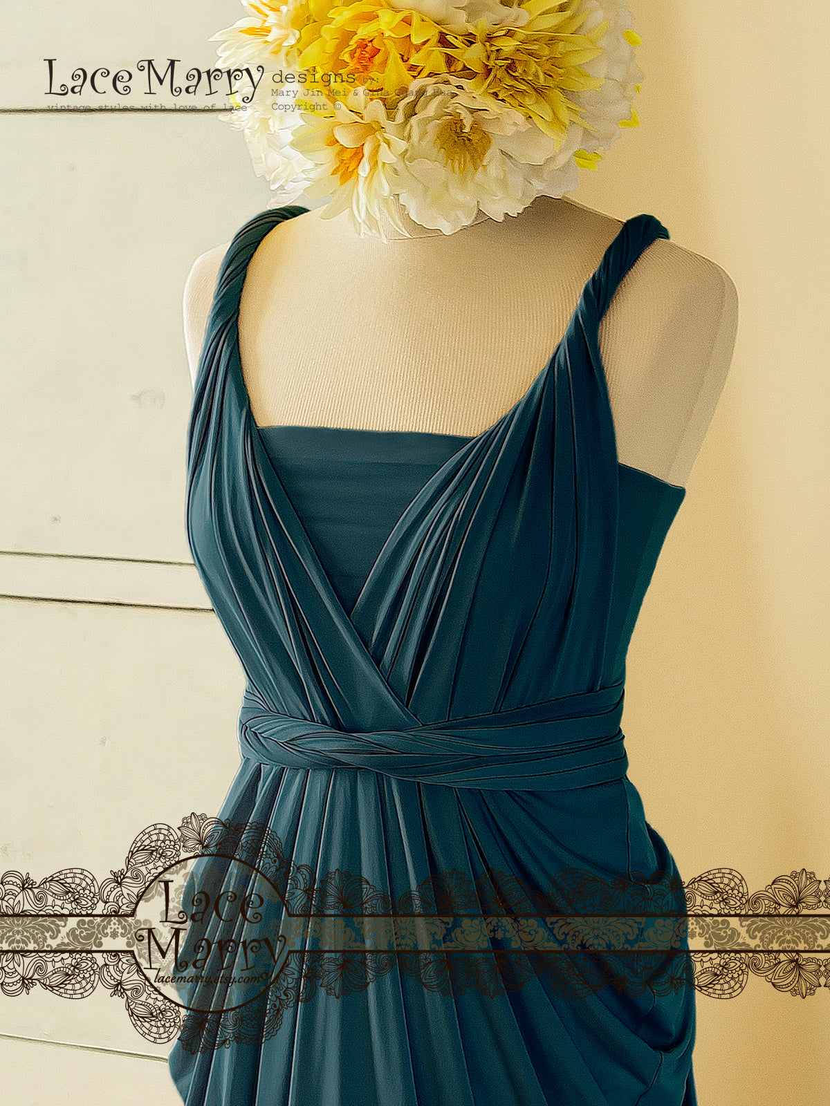 Blue Bridesmaid Dress