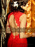 Keyhole Open Back Red Wedding Dress