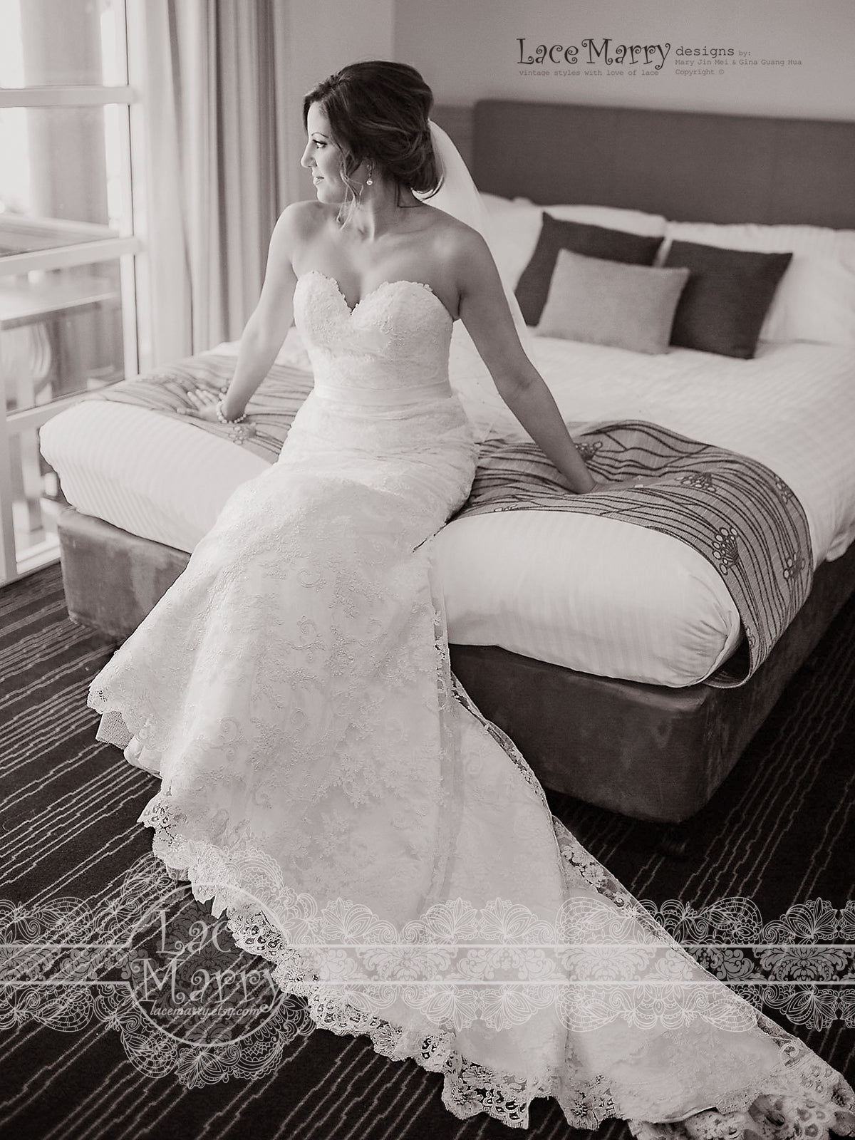 Exquisite Lace Wedding Dress with Cathedral Train