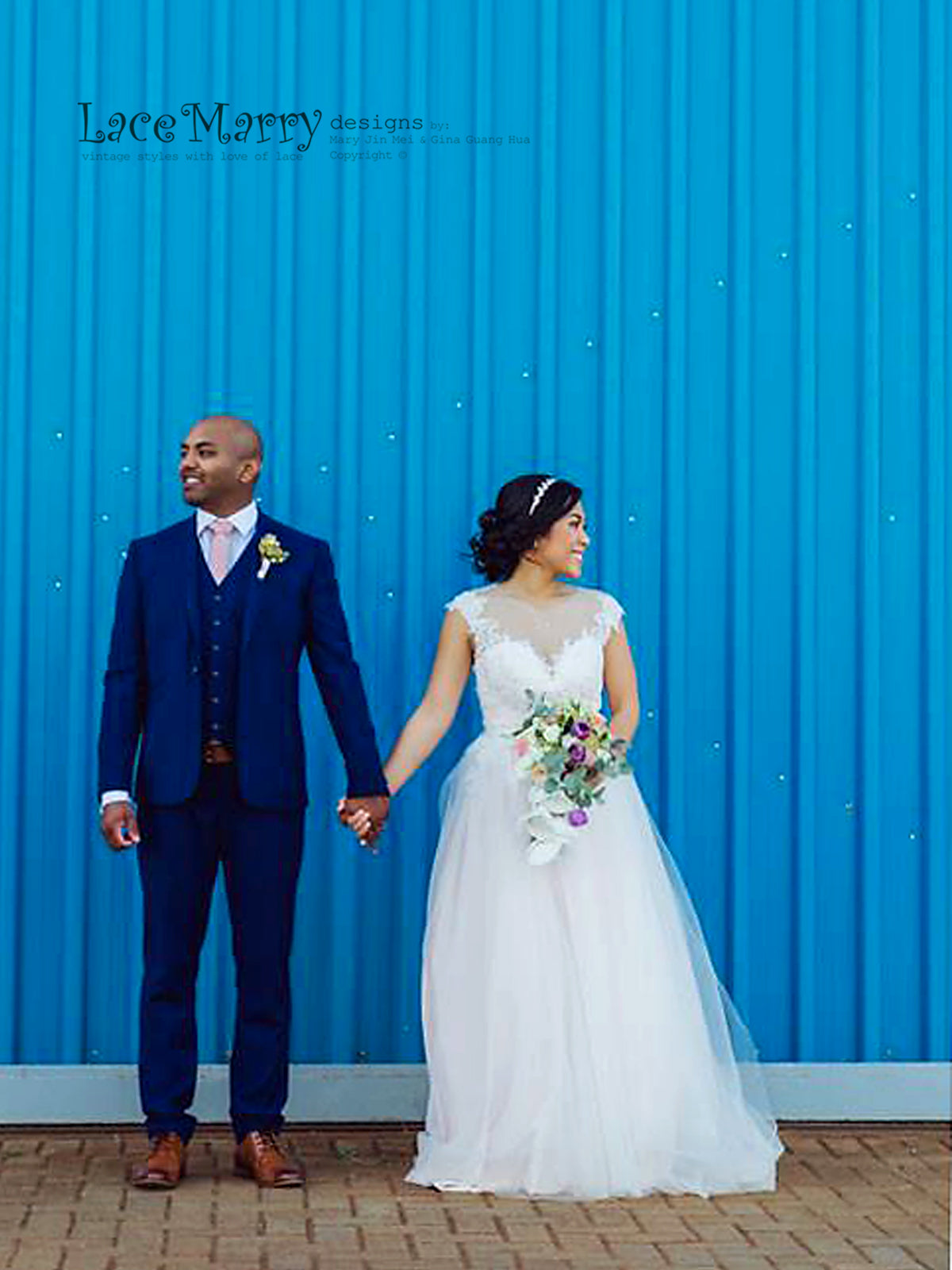 A-Line Sun Cut Boho Wedding Dress