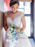 Soft Lace Applique Boho Wedding Dress