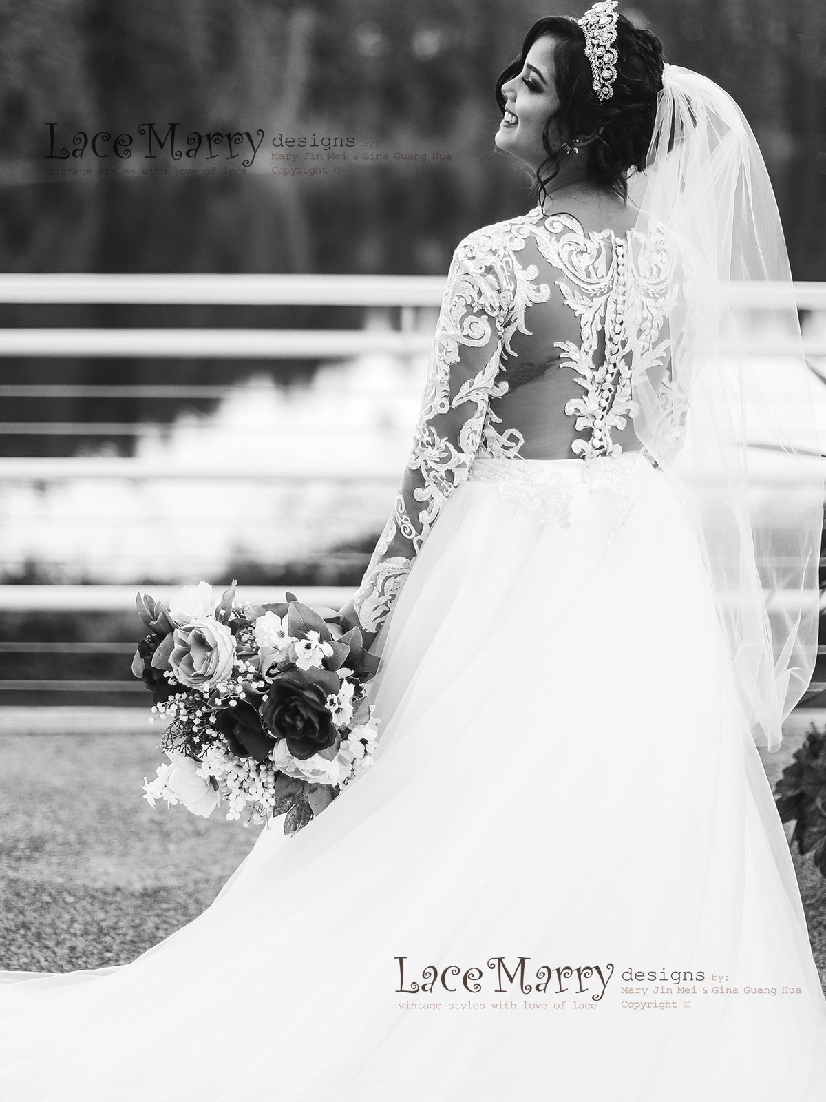 Breathtaking and Unique Lace Wedding Dress in Mermaid Style - LaceMarry Breathtaking and Unique Lace Wedding Dress in Mermaid Style - LaceMarry